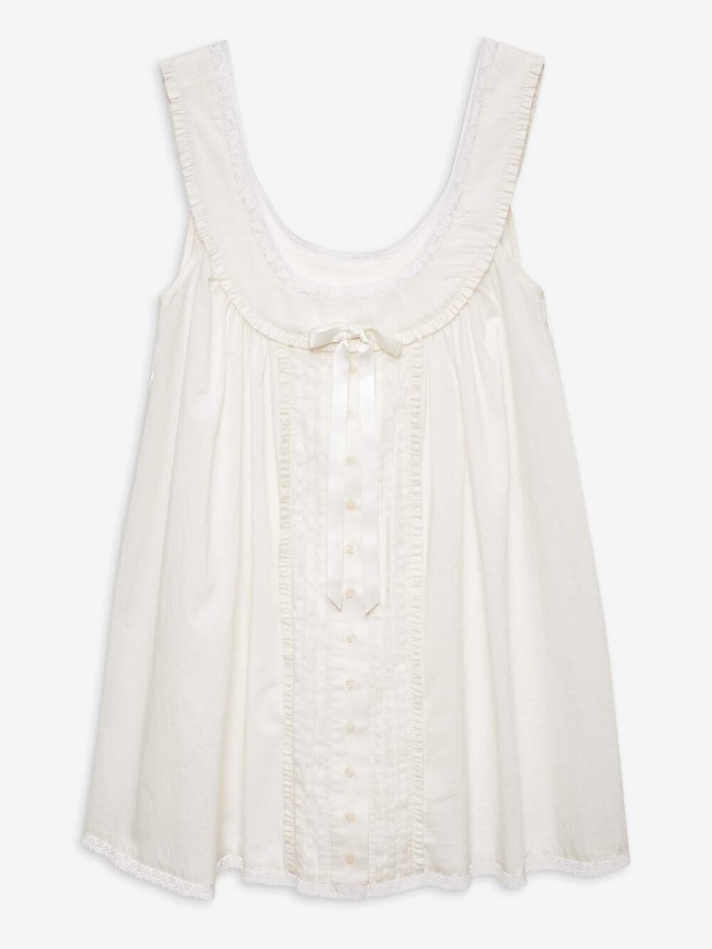 For Love & Lemons Venetia Slip Dress Vintage Cream M